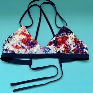 Reversible Athleta tie bikini top & bottom